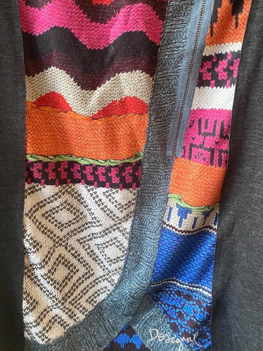 Anthropologie DESIGUAL patchwork dress w hippy vibe - Picture 7 of 7
